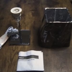 Mini chrome table lamp